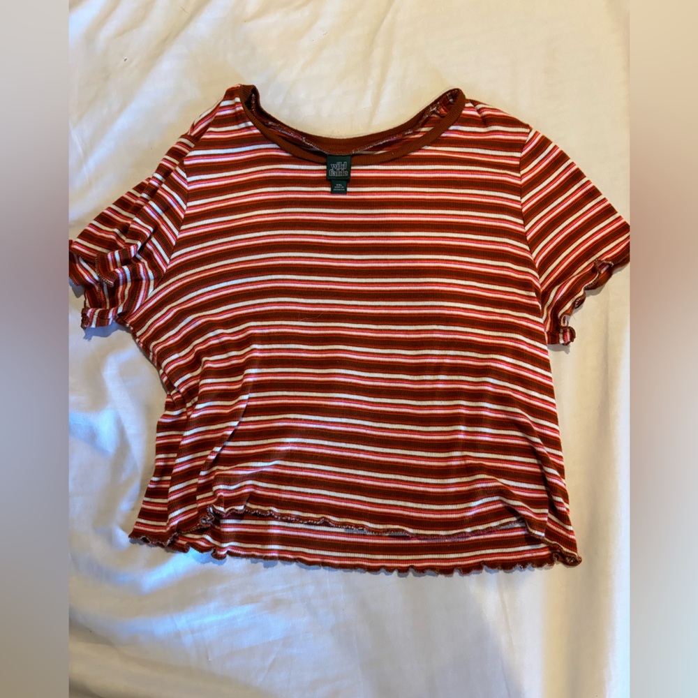 Striped Red and White Girl’s Top